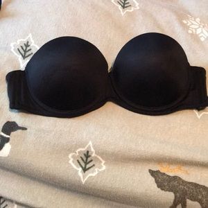 Calvin Klein black strapless bra
